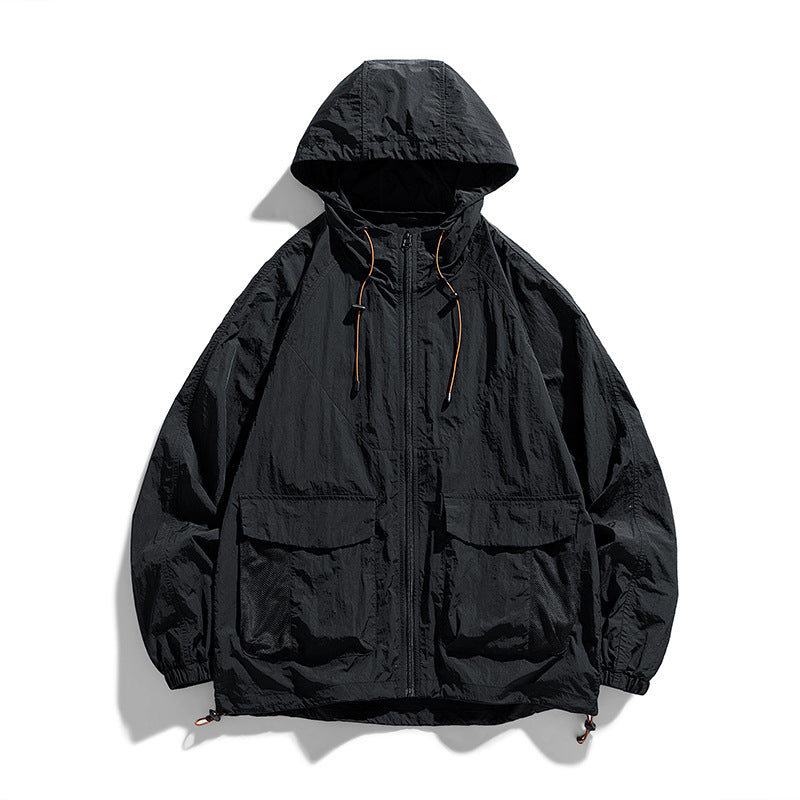 Damen Leichte Outdoor-Jacke mit Kapuze und Taschen Echo Archiv