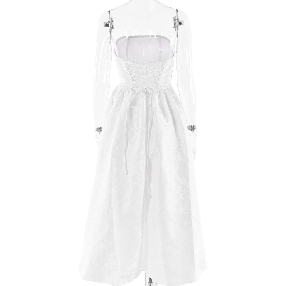 Damen Ballkleid mit schulterfreiem Design und fließendem Rock Echo Archiv