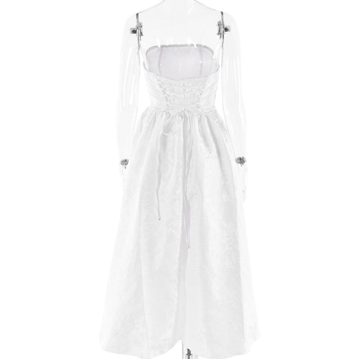 Damen Ballkleid mit schulterfreiem Design und fließendem Rock Echo Archiv