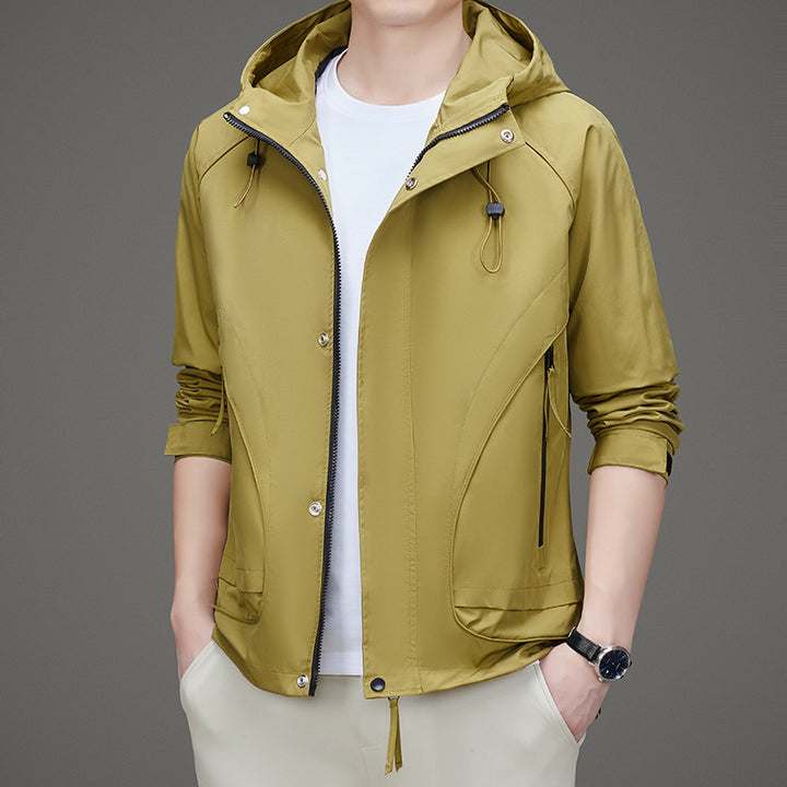 Herren Sportliche Übergangsjacke mit praktischem Kapuzendesign Echoarchiv