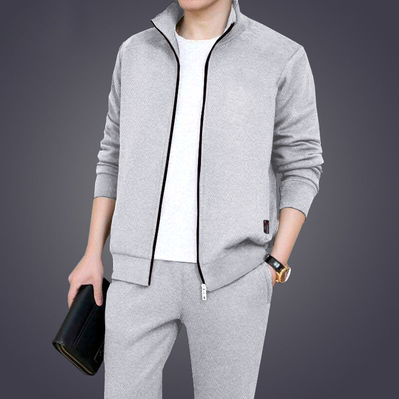 Herren sportliche Sweatjacke mit schmalem Schnitt und modischem Stehkragen Echoarchiv