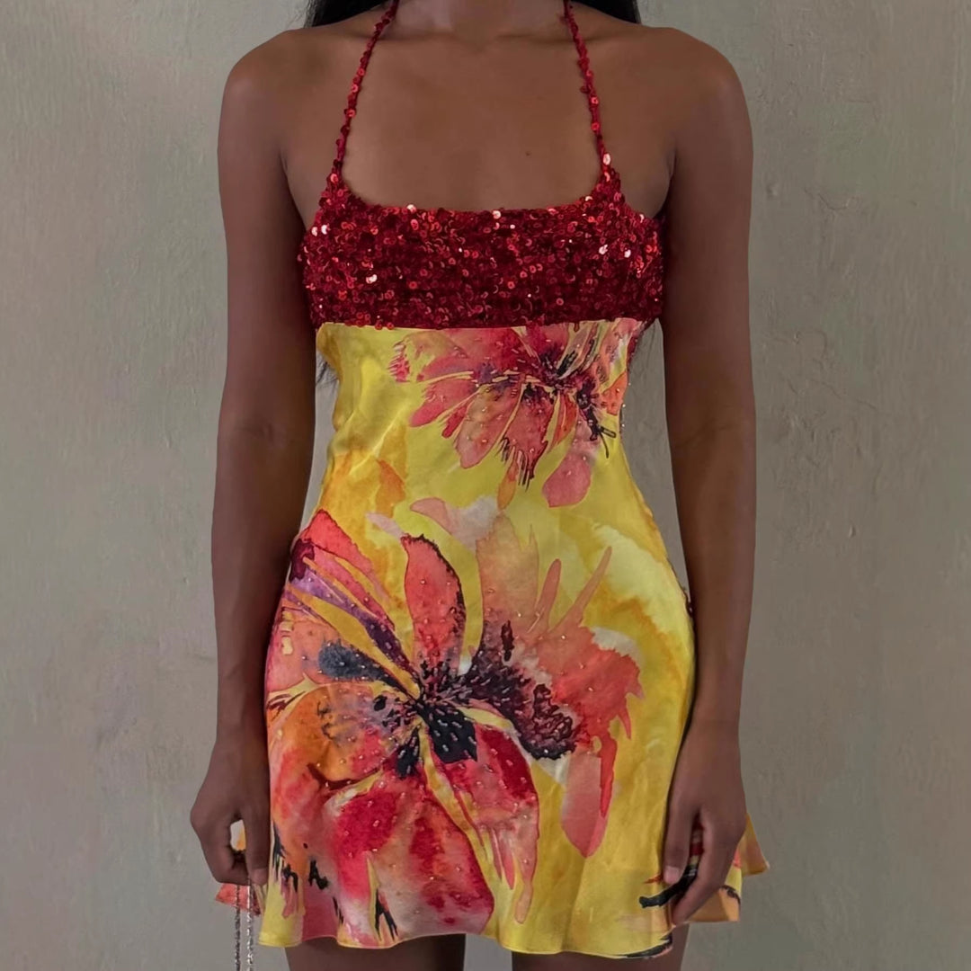 Damen Cocktailkleid mit Pailletten Echo Archiv