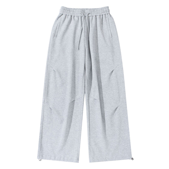 Unisex Weite French‑Terry Sweatpant mit elastischem Tunnelzugbund, Seitentaschen und verstellbarem Saum Echoarchiv