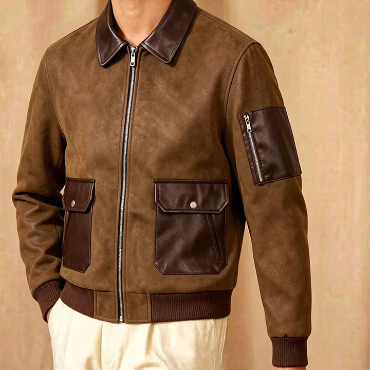 Herren Modische Chic Bomberjacke Echo Archiv
