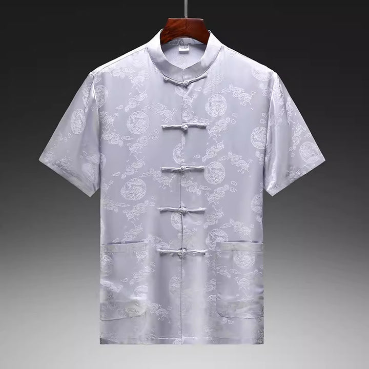 Herren traditionelle chinesische Seidenjacke Echoarchiv