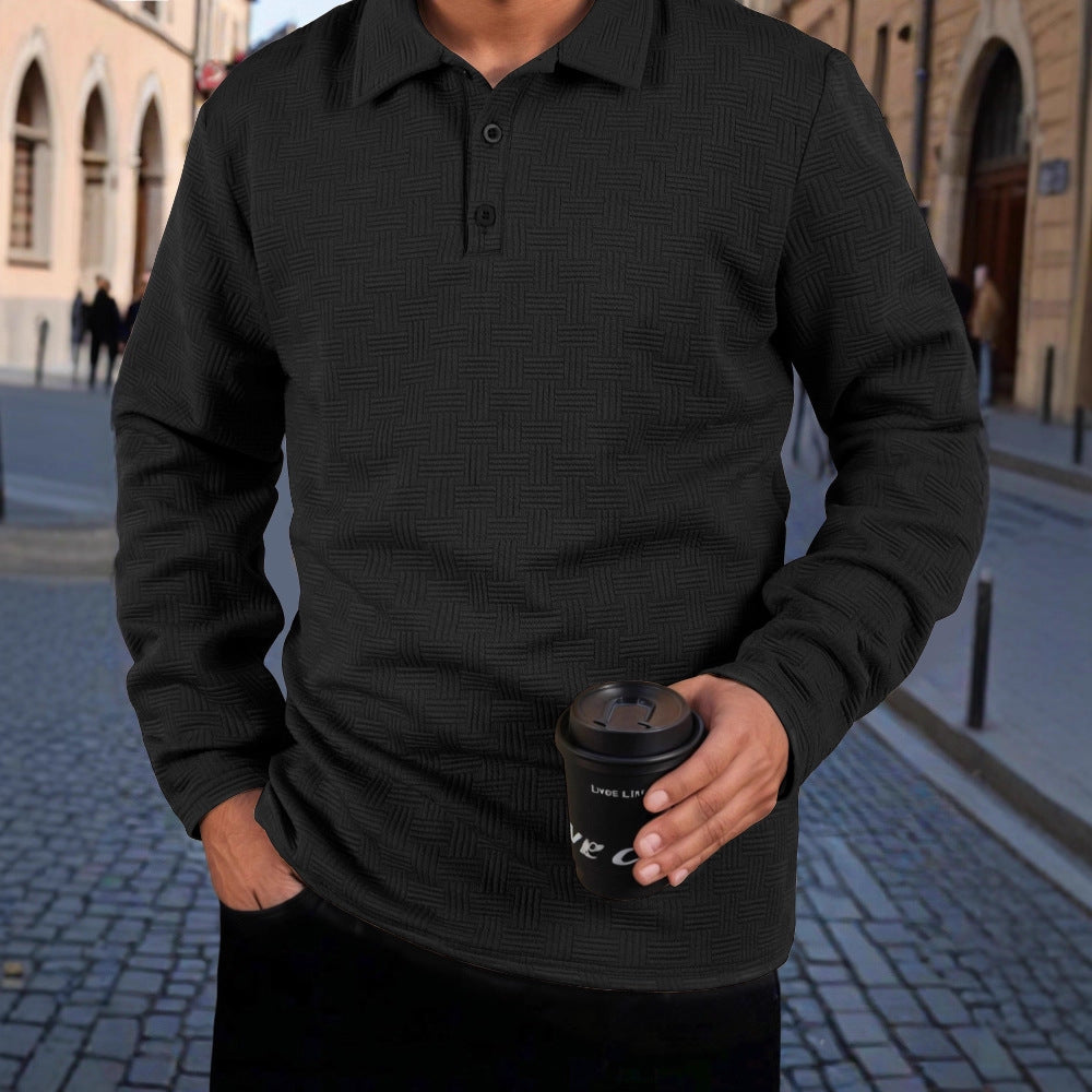 Herren Langarm Polo Hemd Echoarchiv