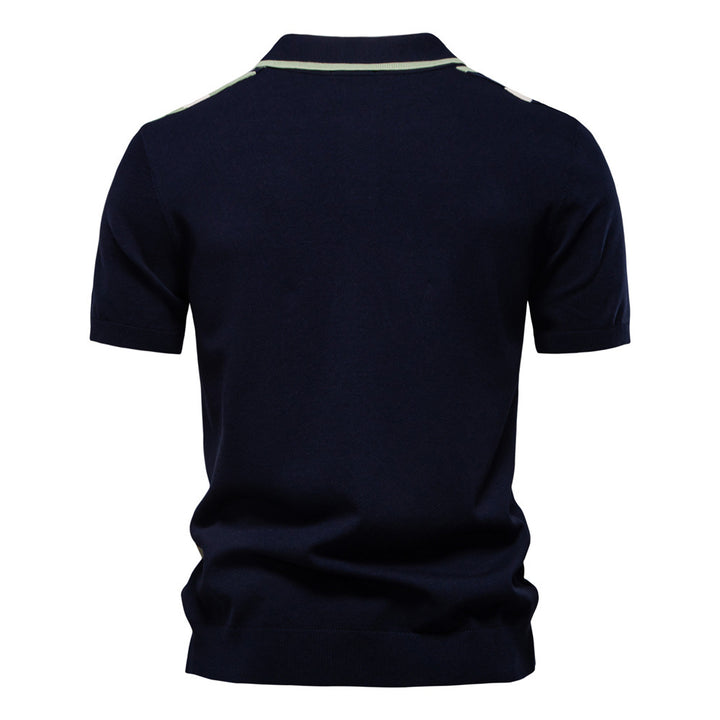 Herren Poloshirt mit modernem Streifen-Design und hochwertiger Baumwollmischung Echoarchiv