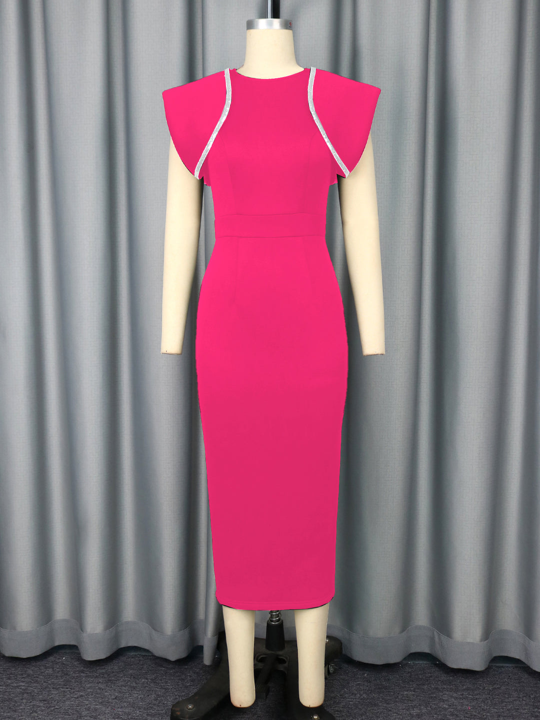 Damen Figurbetontes Kleid mit dekorativem Rüschen-Design Echo Archiv