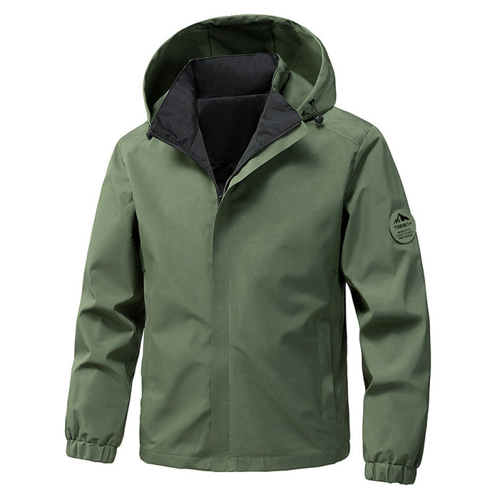 Herren technische Kapuzen-Softshelljacke mit verstellbarer Kapuze und Utility-Taschen Echo Archiv