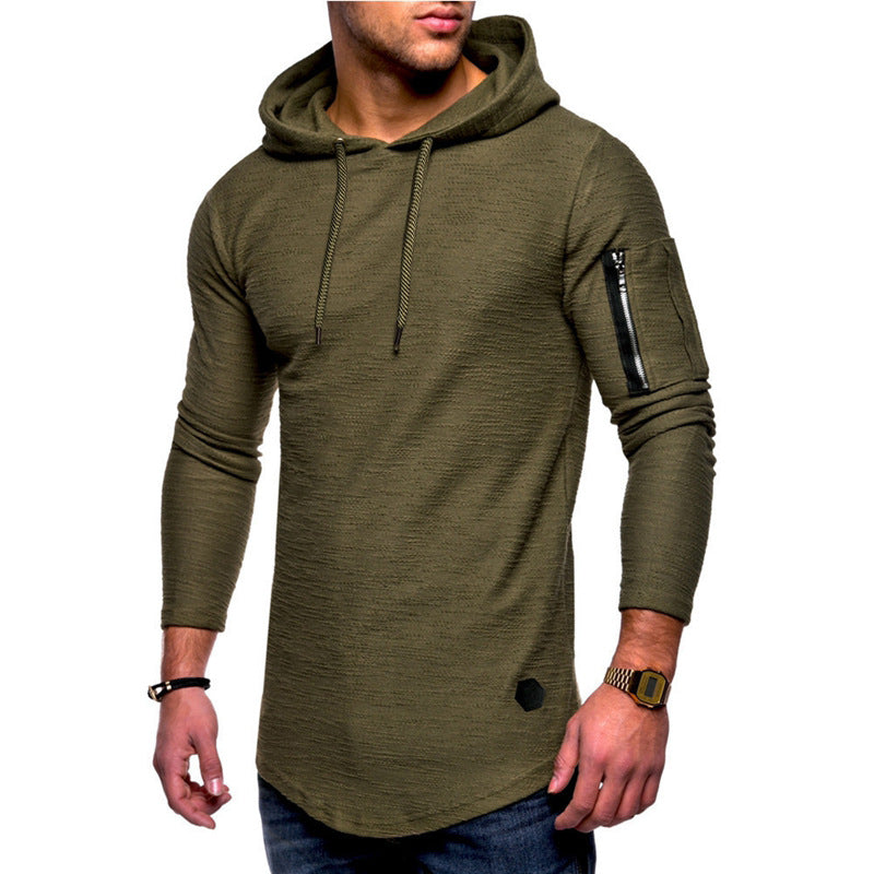 Herren Hoodie mit modernem Reißverschluss Echoarchiv