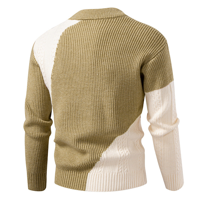 Herren modischer Strickpullover mit einzigartigem Kabeldesign Echoarchiv