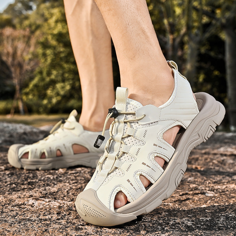 Herren Sportliche Outdoor-Sandalen mit rutschfester Sohle und verstellbarem Riemen Echoarchiv