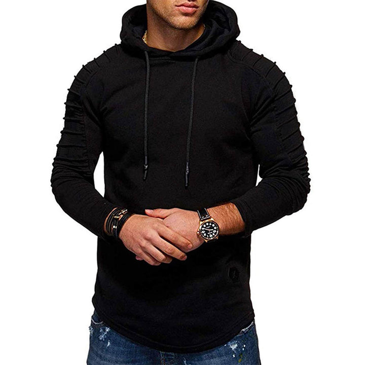 Herren Kapuzenpullover mit strukturierten Schultern und elastischen Bündchen Echoarchiv