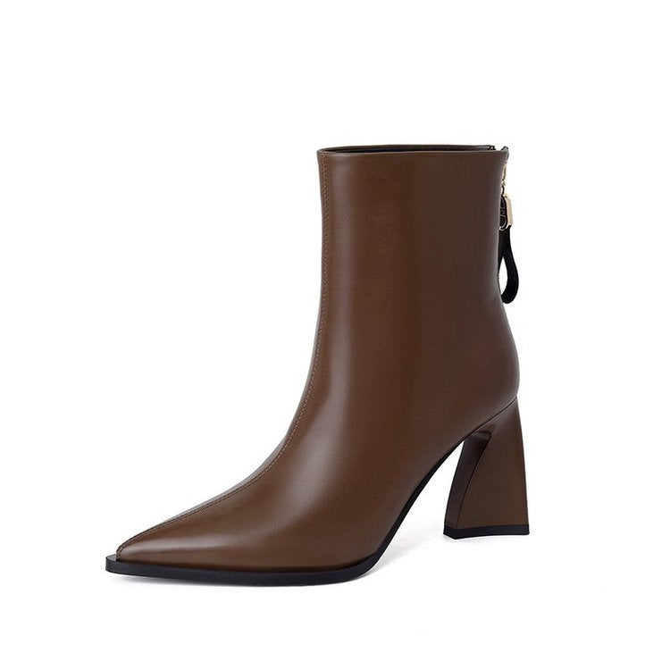 Damen Elegante Stiefeletten mit Hohem Blockabsatz Echo Archiv