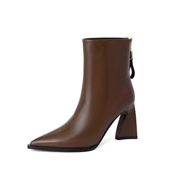 Damen Elegante Stiefeletten mit Hohem Blockabsatz Echo Archiv