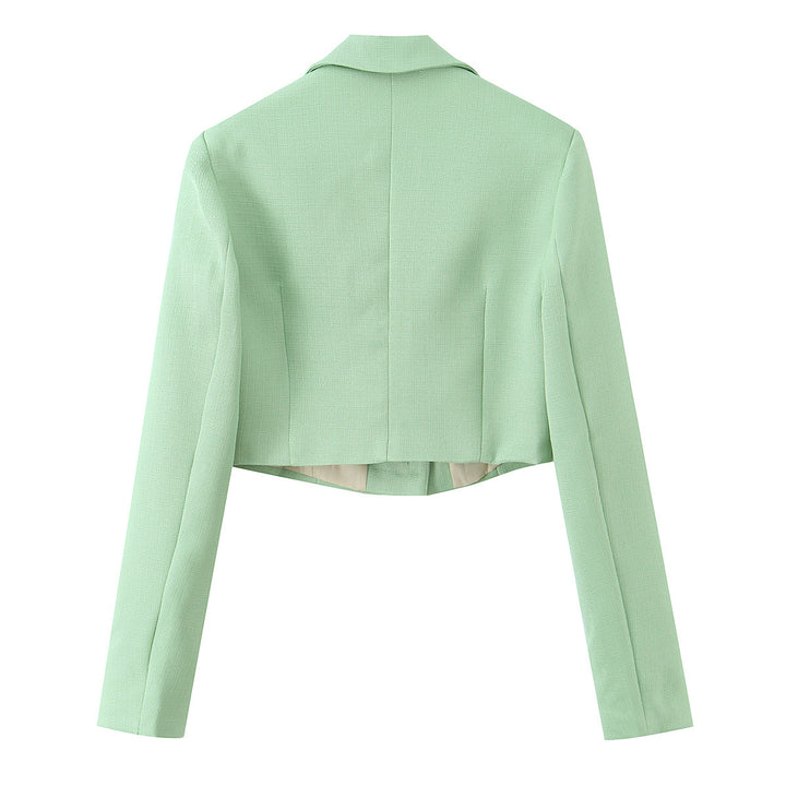 Damen Kurzblazer mit taillierter Silhouette und Reverskragen Echoarchiv