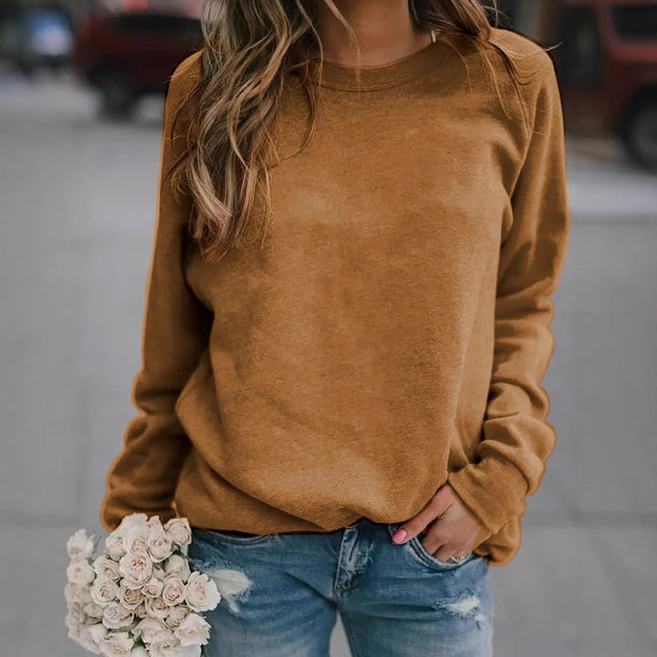 Damen Freizeit Oversized Sweatshirt mit Rundhalsausschnitt und Raglanärmeln Echoarchiv