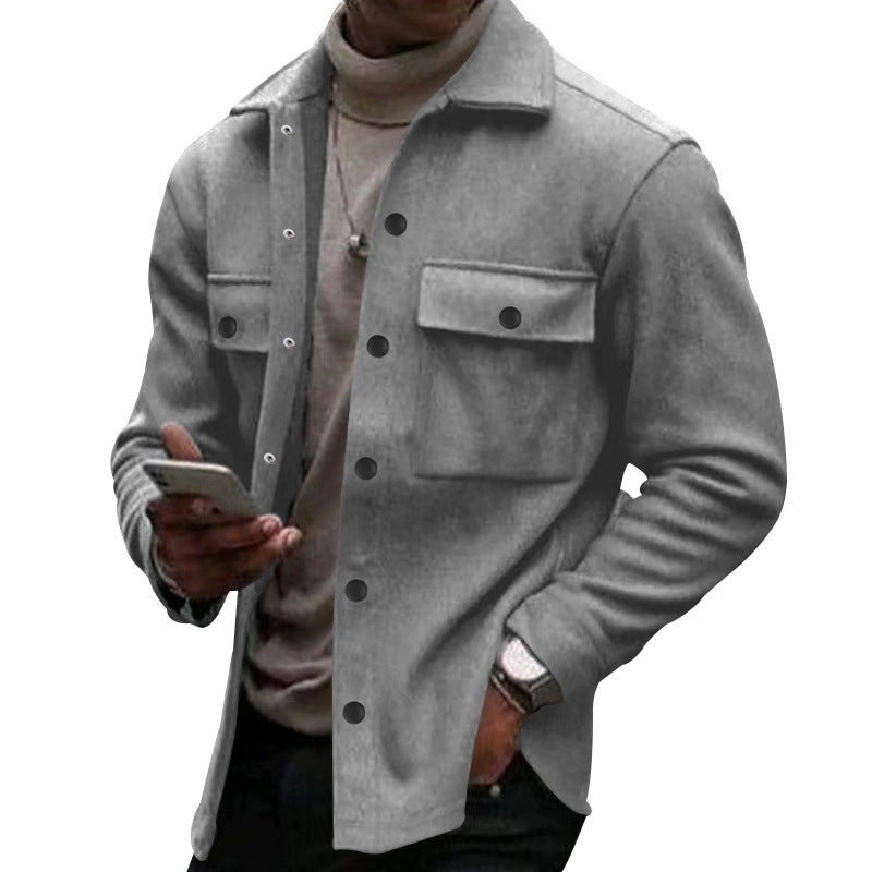 Herren lässige Utility-Jacke mit praktischen Taschen und modischem Schnitt Echoarchiv