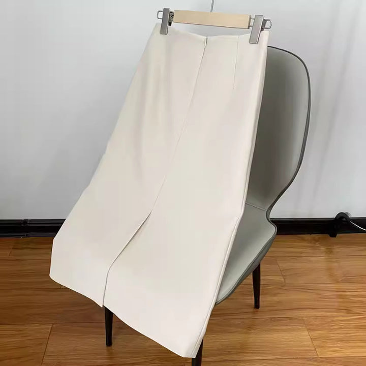 Damen Taillierter Midirock in gerader Silhouette aus feinem Stretch‑Crepe Echo Archiv