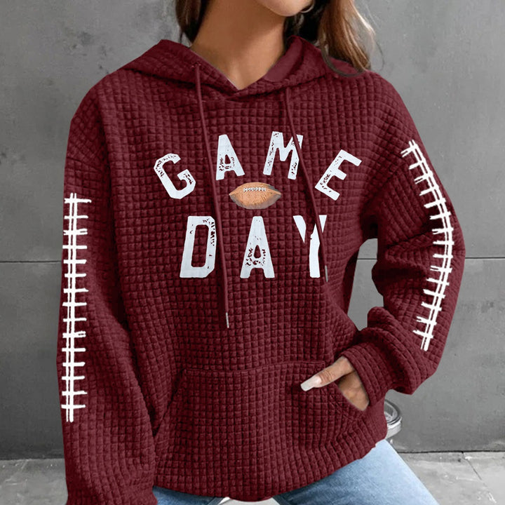 Damen Kapuzenpullover mit gesticktem Design Echo Archiv