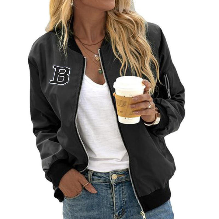 Damen Modische Bomberjacke