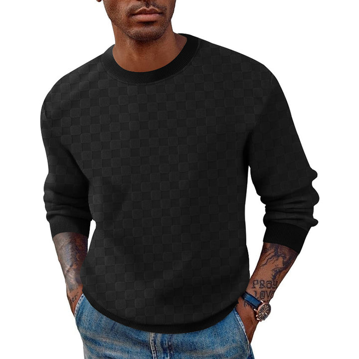 Herren Strickpullover mit strukturiertem Design Echoarchiv