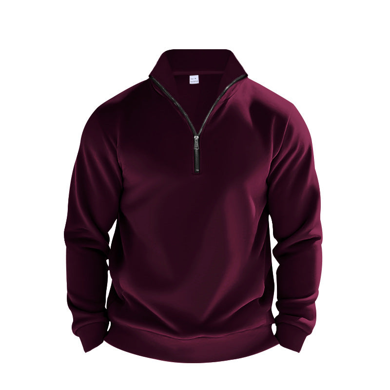 Herren strukturierter Pullover mit Reißverschluss Echoarchiv