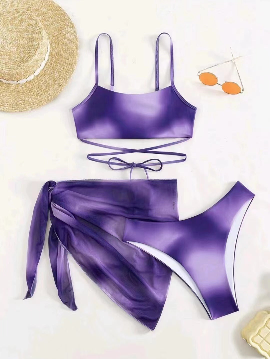 Damen Badeoutfit mit überkreuzten Trägern Echo Archiv