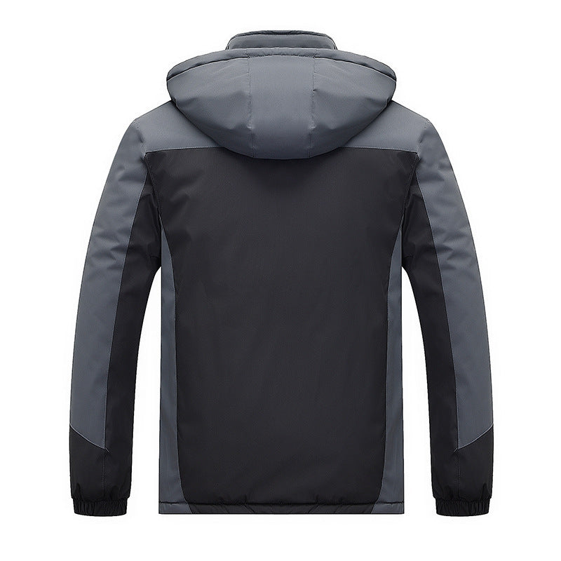 Herren technischer Outdoor-Parka mit Teddyfleece-Innenfutter, verschweißter Außenhülle und Multifunktionstaschen Echoarchiv