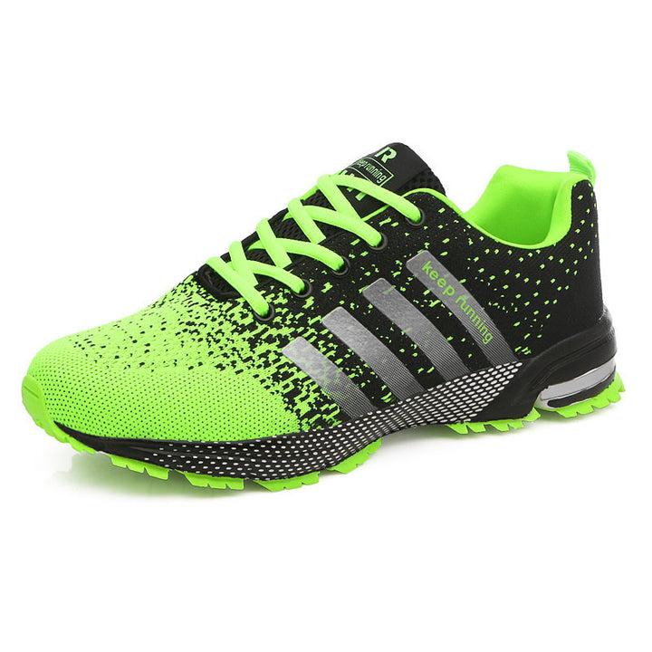 Herren leichte Strick-Running-Sneaker mit integrierter Fersen-Luftkammer und griffiger Trailsohle – Norré