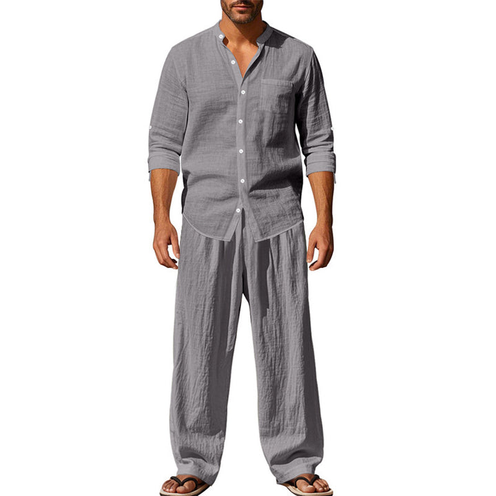 Herren lässiges Freizeit-Set mit weitem Schnitt und angenehmer Baumwollstruktur Echoarchiv