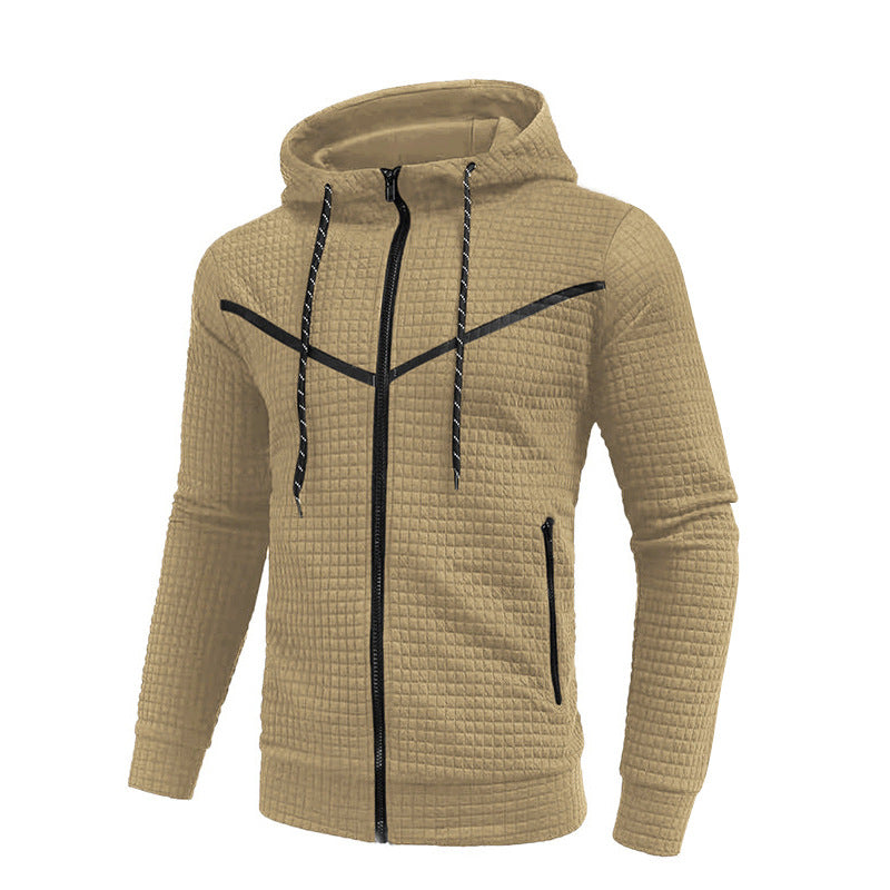 Herren stylische Jacke mit strukturiertem Design und praktischem Reißverschluss Echoarchiv