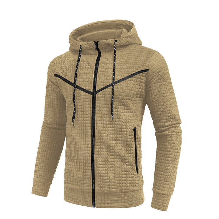 Herren stylische Jacke mit strukturiertem Design und praktischem Reißverschluss Echoarchiv