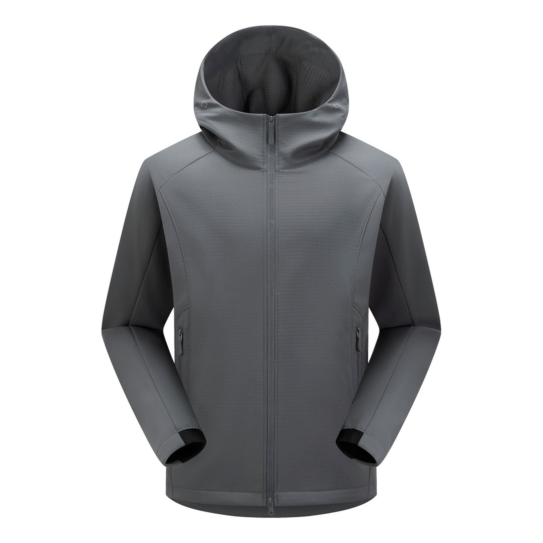 Herren Softshell-Funktionsjacke mit Wattierung, Kapuze & Zwei-Wege-Reißverschluss Echoarchiv