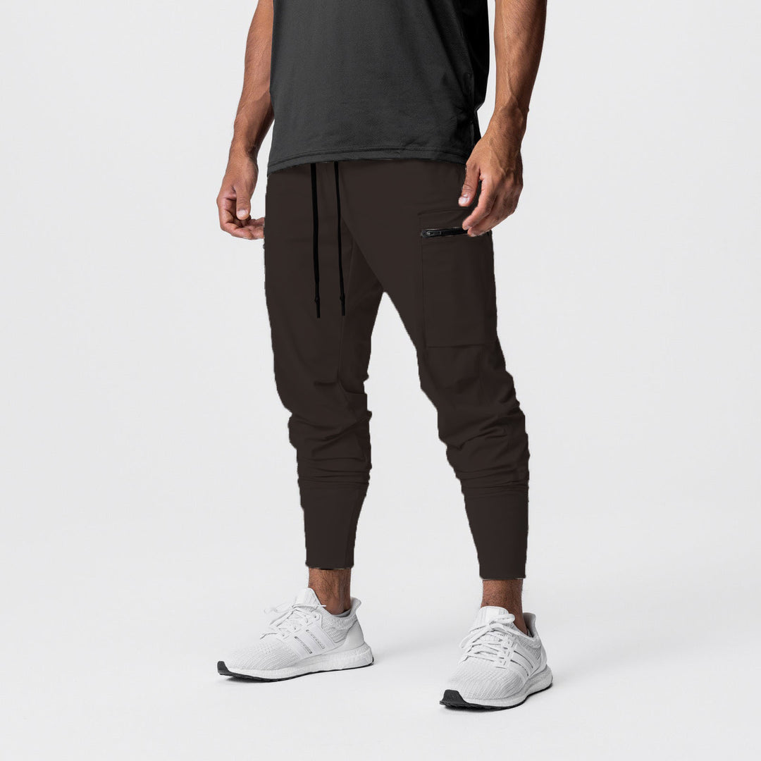 Herren Multifunktionale Sporthose mit seitlichen Reißverschlusstaschen und elastischem Bund Echoarchiv