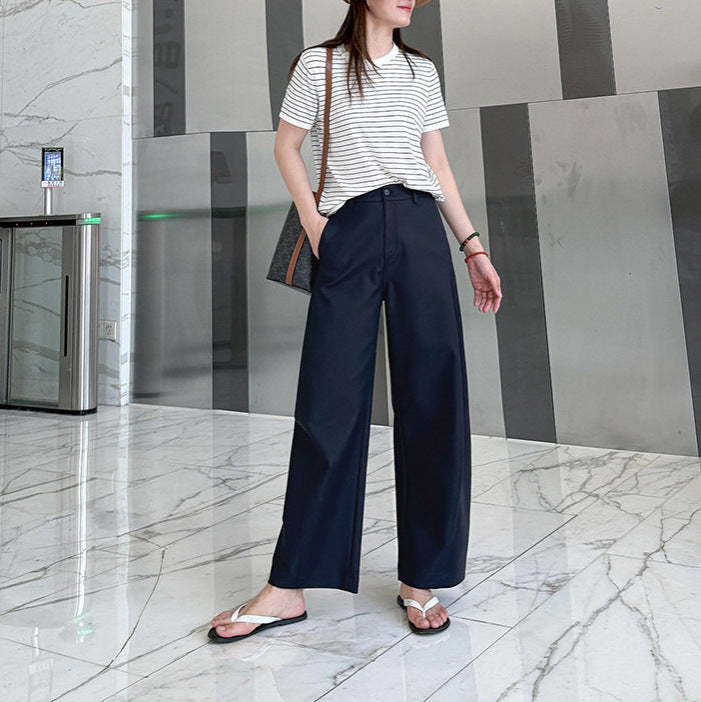 Damen Bequeme und moderne weite Stoffhose Echoarchiv