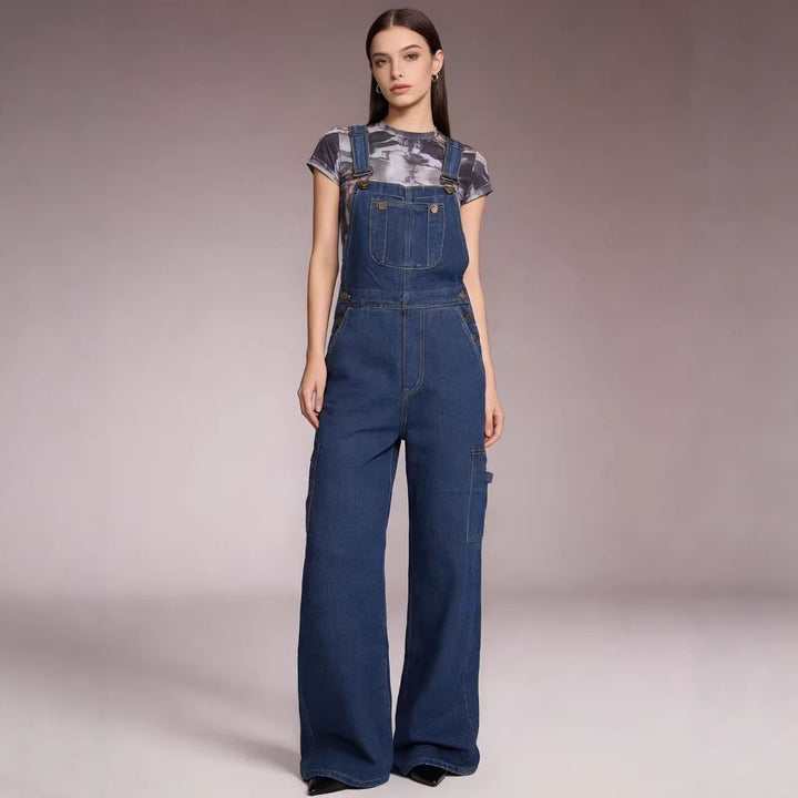 Damen Latzhose im lässigen oversized Schnitt mit funktionalen Seitentaschen Echo Archiv