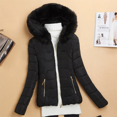 Echoarchiv | Winterjacke mit Kunstfellkragen für Damen