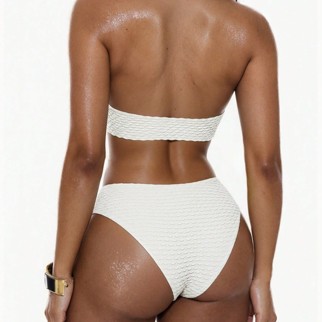 Damen Bandeau-Bikinioberteil mit strukturierter Oberfläche Echo Archiv