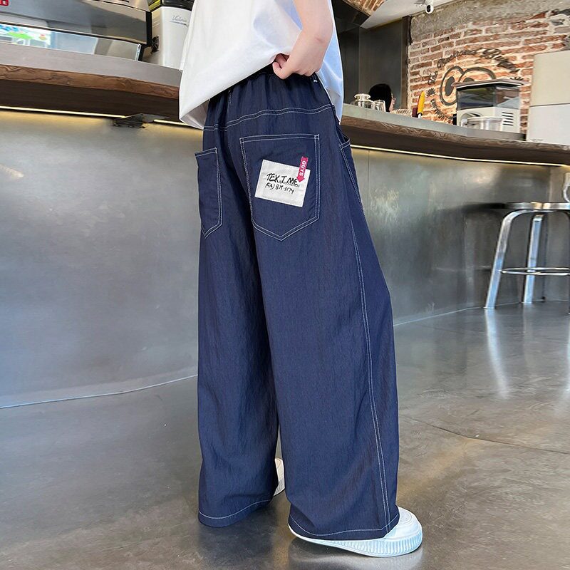 Damen weite und bequeme Denim-Hose mit praktischen Taschen Echo Archiv