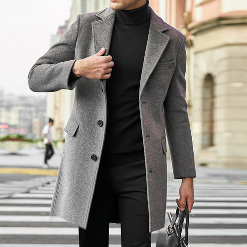 Herren eleganter Woolcoat Echoarchiv