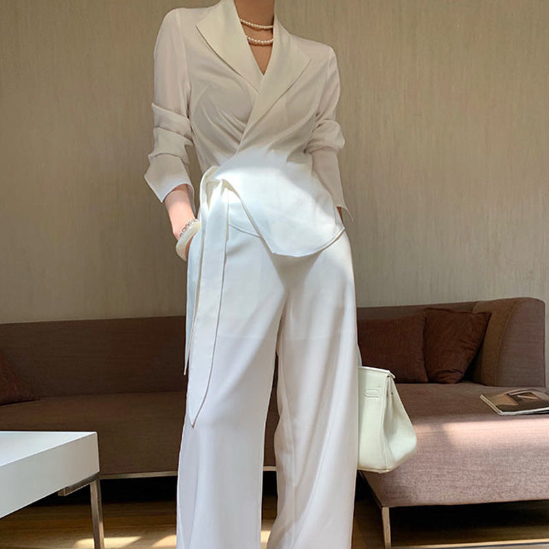 Damen eleganter Wickelblazer Echoarchiv