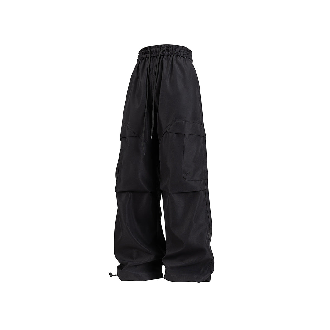 Unisex Weite Cargo-Hose im Utility-Baggy-Stil mit Elastikbund und verstellbaren Beinabschlüssen Echo Archiv