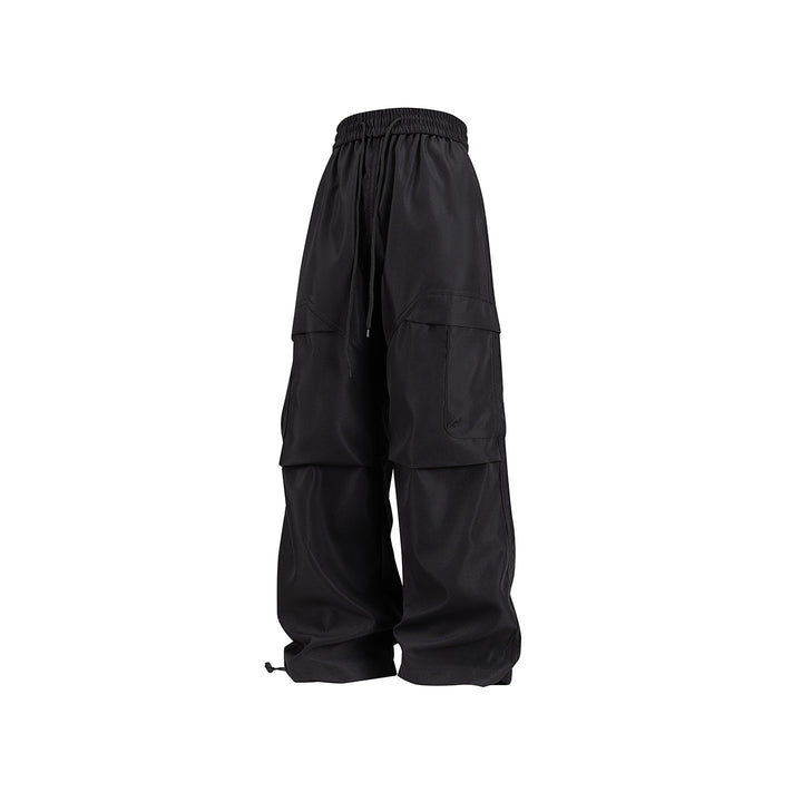 Unisex Weite Cargo-Hose im Utility-Baggy-Stil mit Elastikbund und verstellbaren Beinabschlüssen Echo Archiv