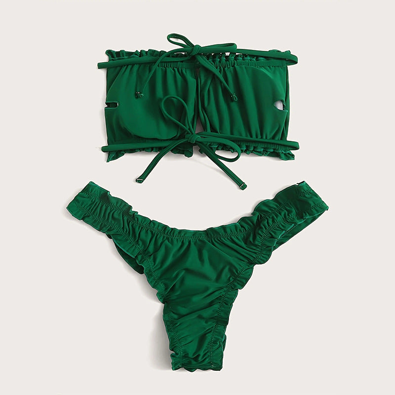 Damen Bikini-Set mit voluminösen Rüschendetails Echo Archiv