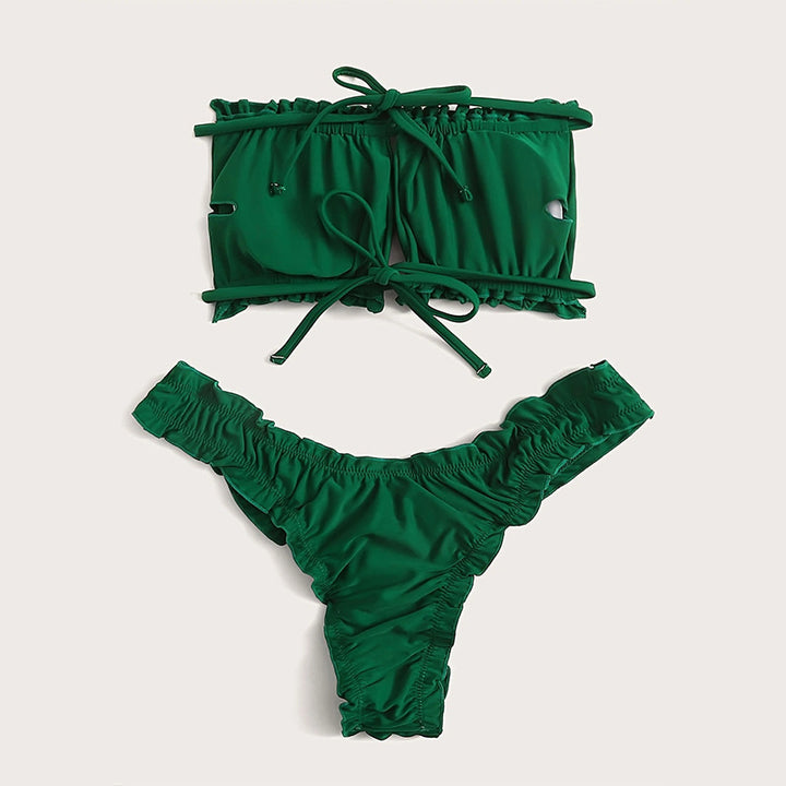Damen Bikini-Set mit voluminösen Rüschendetails Echo Archiv