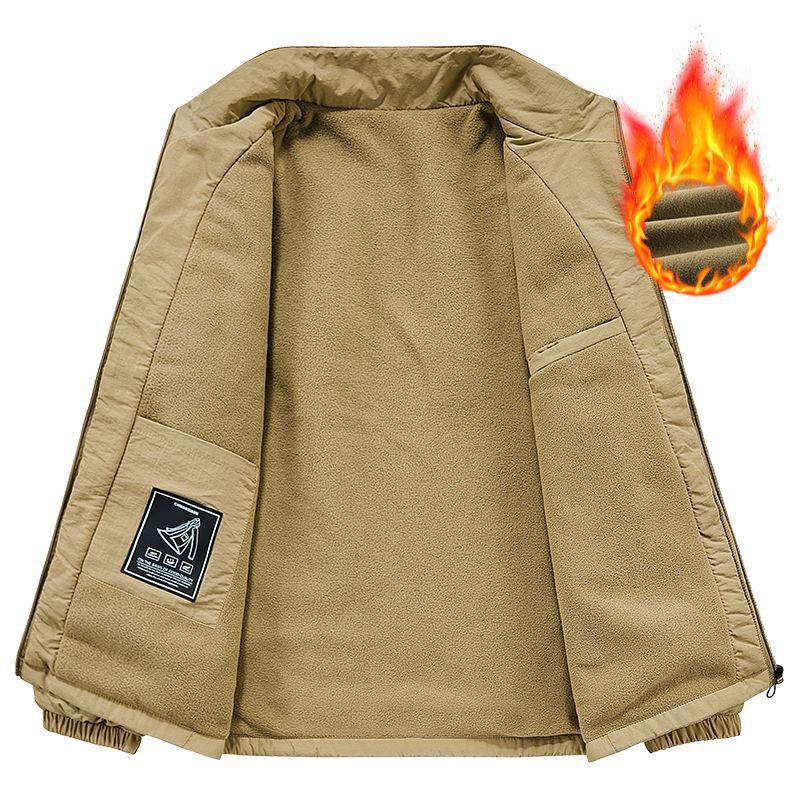 Herren Leichte Übergangsjacke mit Fleece-Innenfutter und Stehkragen Echo Archiv