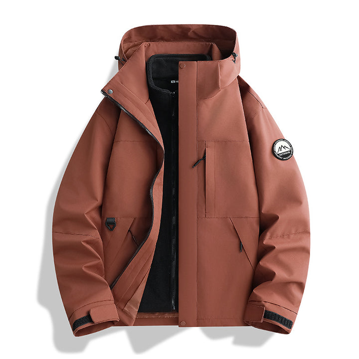 Damen Wasserabweisender Parka mit abnehmbarer Fleece-Innenjacke und Kapuze Echo Archiv