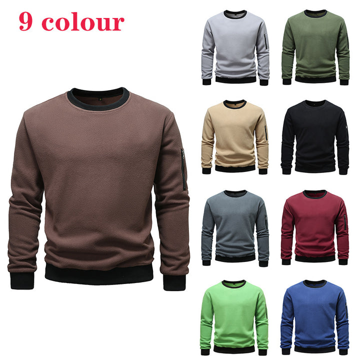 Herren Fleece Sweatshirt mit praktischer Seitentasche Echoarchiv