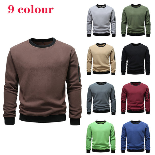 Herren Fleece Sweatshirt mit praktischer Seitentasche Echoarchiv